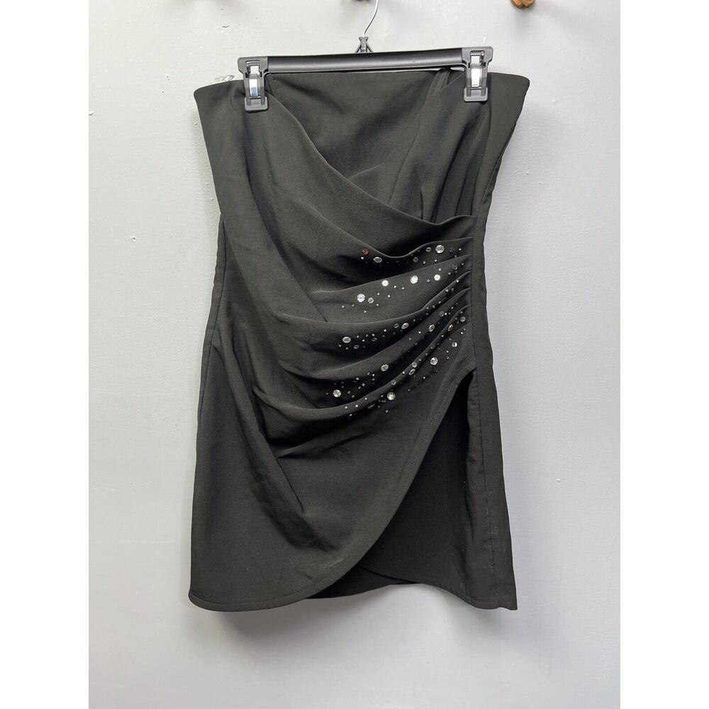 Speechless Dress Womens Size 11 Black Mini Strapless‎ Sequined Party Prom NEW